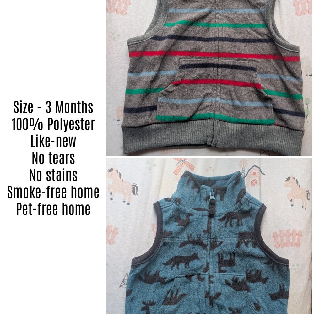Carter's 3m Fleece Vests